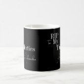40th Birthday RIP 30s Black and White Kaffeetasse (Mittel)