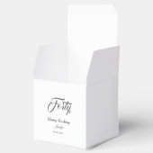 40th forty letterbirthday add name date year gray  geschenkschachtel (Geöffnet)