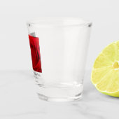 40th Ruby Wedding Anniversary Rose husband & wife Schnapsglas (Rechts)