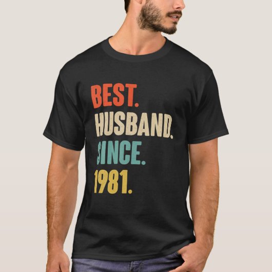 40th Wedding Anniversary Gift Ihm - Best Husband S T-Shirt (Vorderseite)