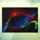 40x28 abstraktes Wellen-Design teilweise transpare Fensteraufkleber (Blatt 3)