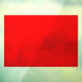 40x28 Red Semi Clear Window Cling for Glass Decor Fensteraufkleber (Blatt 3)