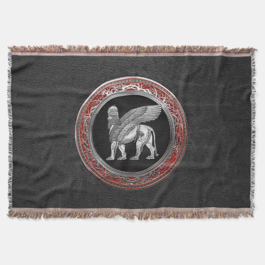 [410] Assyrian Winged Lion - Silver Lamassu Decke (Vorderseite)