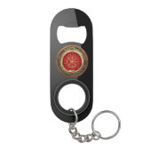 [410] Vegvisir - Viking Gold Magic Runic Compass Mini Flaschenöffner (Rückseite)