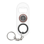 [410] Vegvisir - Viking Silver Magic Runic Compass Mini Flaschenöffner (Vorderseite)