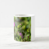 4111-Rosa Blume Tasse (Mittel)
