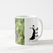 4111-Rosa Blume Tasse (VorderseiteRechts)