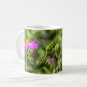 4111-Rosa Blume Tasse (Vorderseite Links)