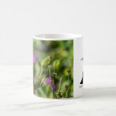 4111-Rosa Blume Tasse (Mittel)