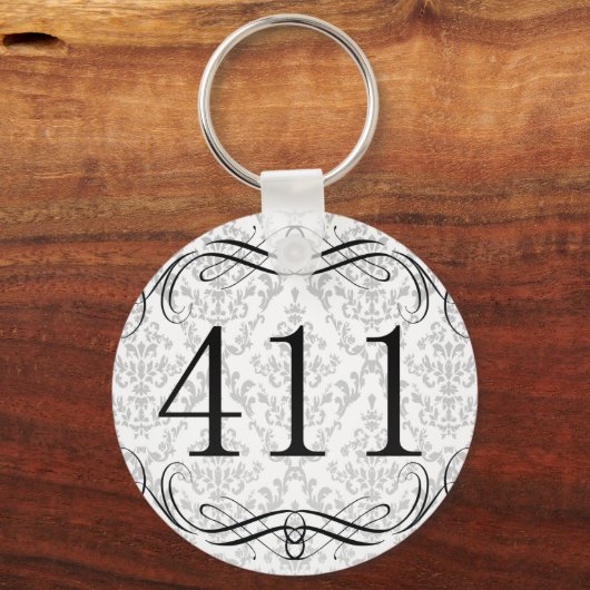 411 Bereichscode Schlüsselanhänger (Vorderseite)