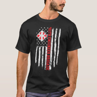 411. Ingenieur Brigade American Flag Premium T-Shirt