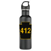 412 EDELSTAHLFLASCHE (Vorderseite)