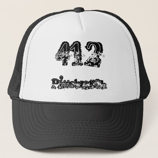412, Pittsburgh Truckerkappe (Vorderseite)