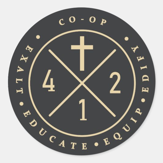 412 Rundaufkleber Runder Aufkleber (Vorderseite)