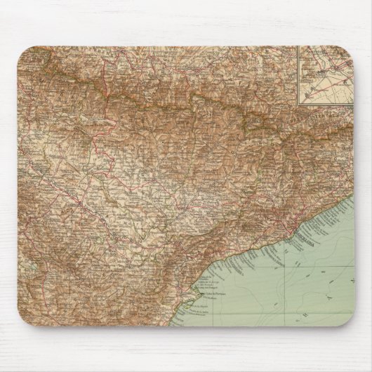 4142 Spanien, Portugal, Ost Mousepad (Vorne)