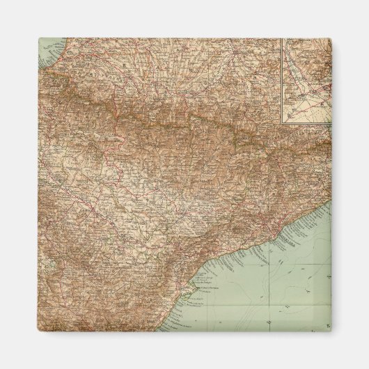 4142 Spanien, Portugal, Osten Magnet (Vorne)
