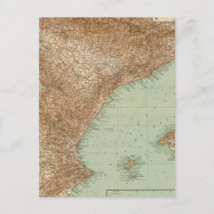 4142 Spanien, Portugal, Osten Postkarte
