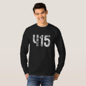 415 Area Code San Francisco CA Mobile Area Code 41 T-Shirt (Vorne ganz)