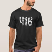 416 Area Code Toronto ON Mobile Telephone Area Cod T-Shirt (Vorderseite)