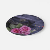 4171-Militärische Hochzeit Pappteller (Schrägansicht)