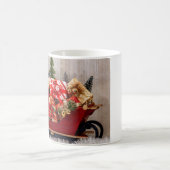 4197-Glitzer Bäume mit Schlitten, Geschenken und S Kaffeetasse (Mittel)