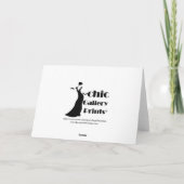 4197-Schlitten mit Geschenken & Bäumen Feiertagskarte (Rückseite)