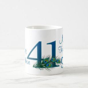# 41 - 41. Hochzeitstag oder 41. Geburtstag Kaffeetasse