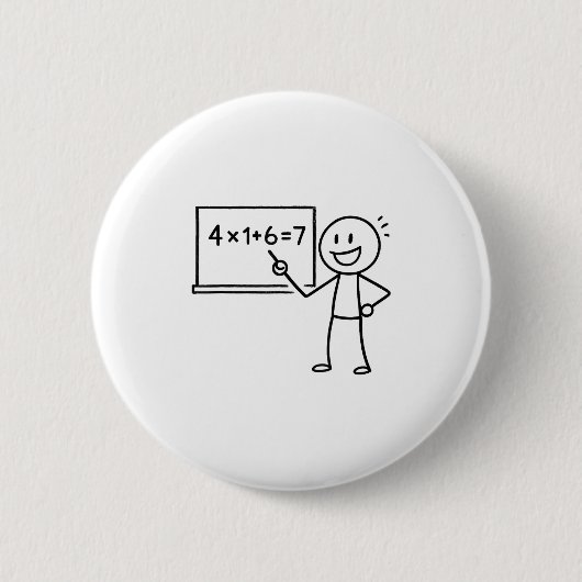 41 67 Meme Einundvierzig Six Sieben Funny Mathemat Button (Vorderseite)