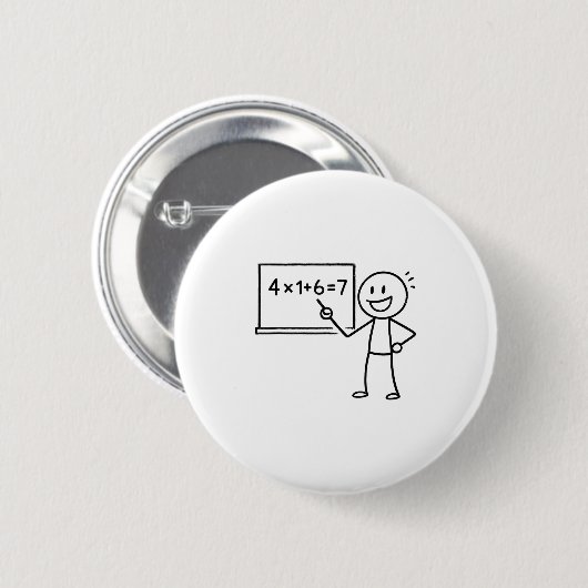 41 67 Meme Einundvierzig Six Sieben Funny Mathemat Button (Vorne & Hinten)