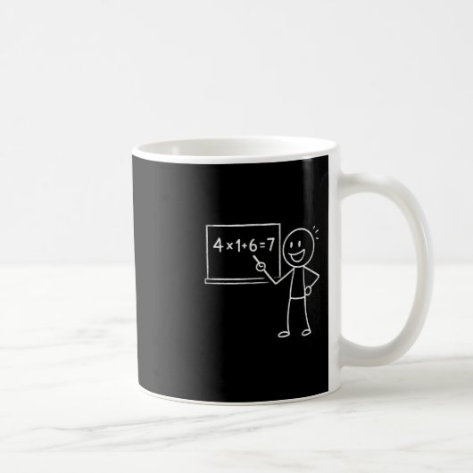 41 67 Meme Einundvierzig Six Sieben Funny Mathemat Kaffeetasse (Rechts)