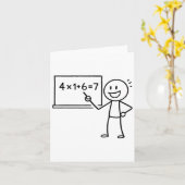 41 67 Meme Einundvierzig Six Sieben Funny Mathemat Karte (Gelbe Blume)