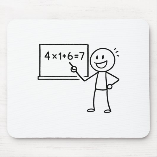 41 67 Meme Einundvierzig Six Sieben Funny Mathemat Mousepad (Vorne)