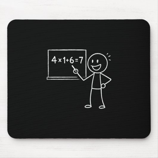 41 67 Meme Einundvierzig Six Sieben Funny Mathemat Mousepad (Vorne)
