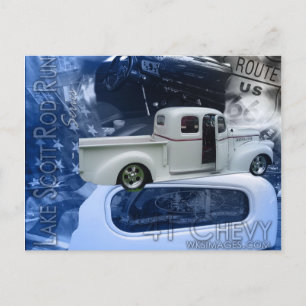 41 Chevy-Lake Scott Rod Run Series Postkarte