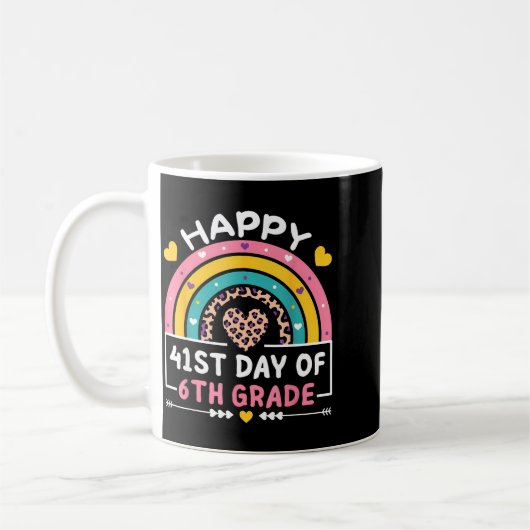 41 Days Of School Happy 41st Day Of 6th Grade Teac Kaffeetasse (Links)