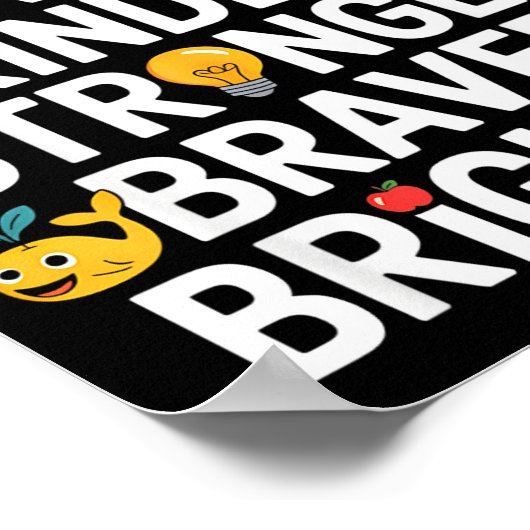 41 Days Smarter Kinder Stronger Braver Brighter Poster (Ecke)