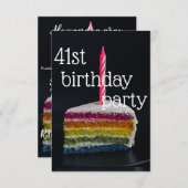 41. EINLADUNG (Vorne/Hinten)