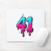 41 Eis-Drip-Meme Einundvierzig Vier Gen Alpha Sl Mousepad (Mit Mouse)
