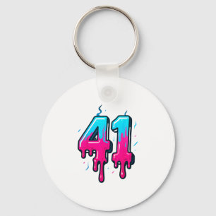 41 Eis-Drip-Meme Vier Eins Vier Gen Alpha Sl Schlüsselanhänger