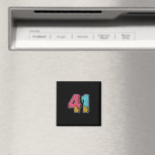 41 Eiscreme-Tropfen Meme 40 One Four Gen Alpha Sl Magnet (In Situ (Geschirrspüler))