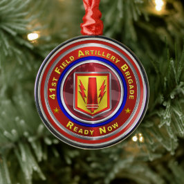 41. Feldartillerie Brigade Weihnachten Ornament Aus Metall