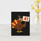 41 Funny Thanksgiving Turkey Meme Forty One 4 1 Gi Karte (Gelbe Blume)
