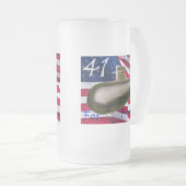 41 für Freiheit Mattglas Bierglas (VorderseiteRechts)