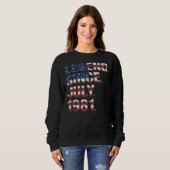 41. Geburtsdatum seit Juli 1981 US-Flagge 41 Y Sweatshirt (Vorne ganz)
