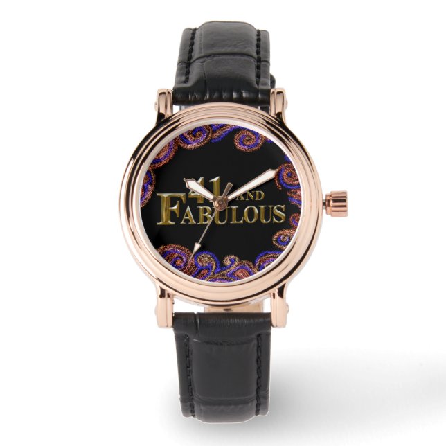 41. Geburtstag Armbanduhr (Vorderseite)