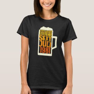 41. Geburtstag Bierleder seit Juli 1981 T-Shirt