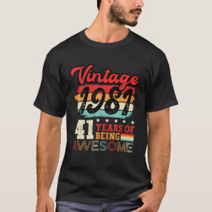41. Geburtstag Coole Tagesidee 41 Jahre T-Shirt