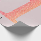 41. Geburtstag Einundvierzig Fabelhaft Blush Pink Geschenkpapier (Ecke)