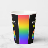41. Geburtstag: Farbiger Regenbogen # 41, Individu Pappbecher (Links)