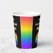 41. Geburtstag: Farbiger Regenbogen # 41, Individu Pappbecher (Rechts)